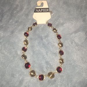 A gorgeous red and gold necklace